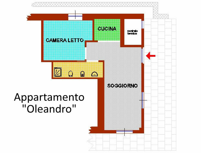 Piantina Appartamento Oleandro